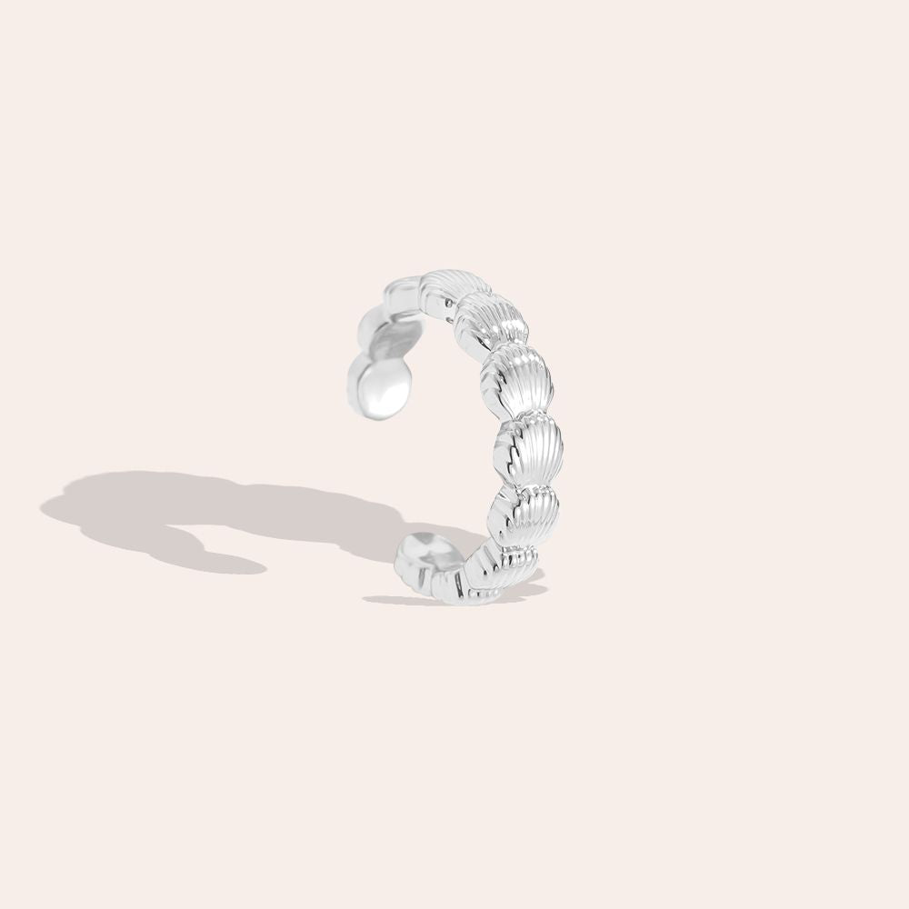 Earcuff Shell - Silver