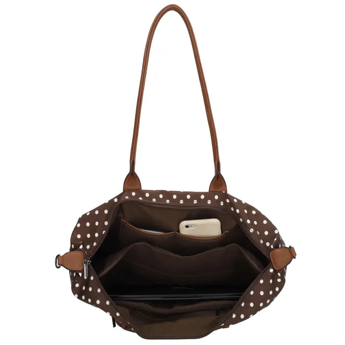 Charm London Buckingham Tas - Polka Dot Bruin
