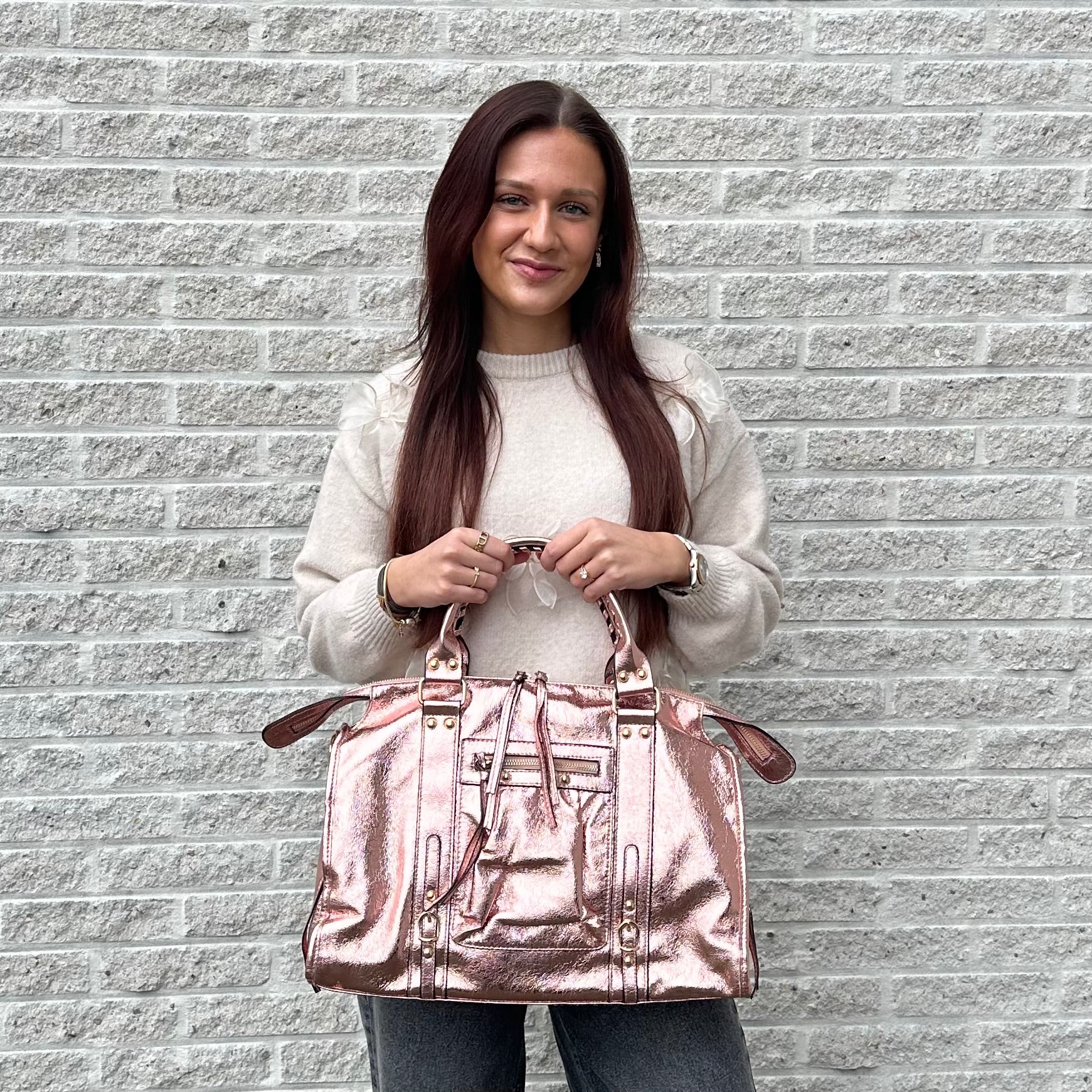 Liv Metallic XL Tas - Rosé