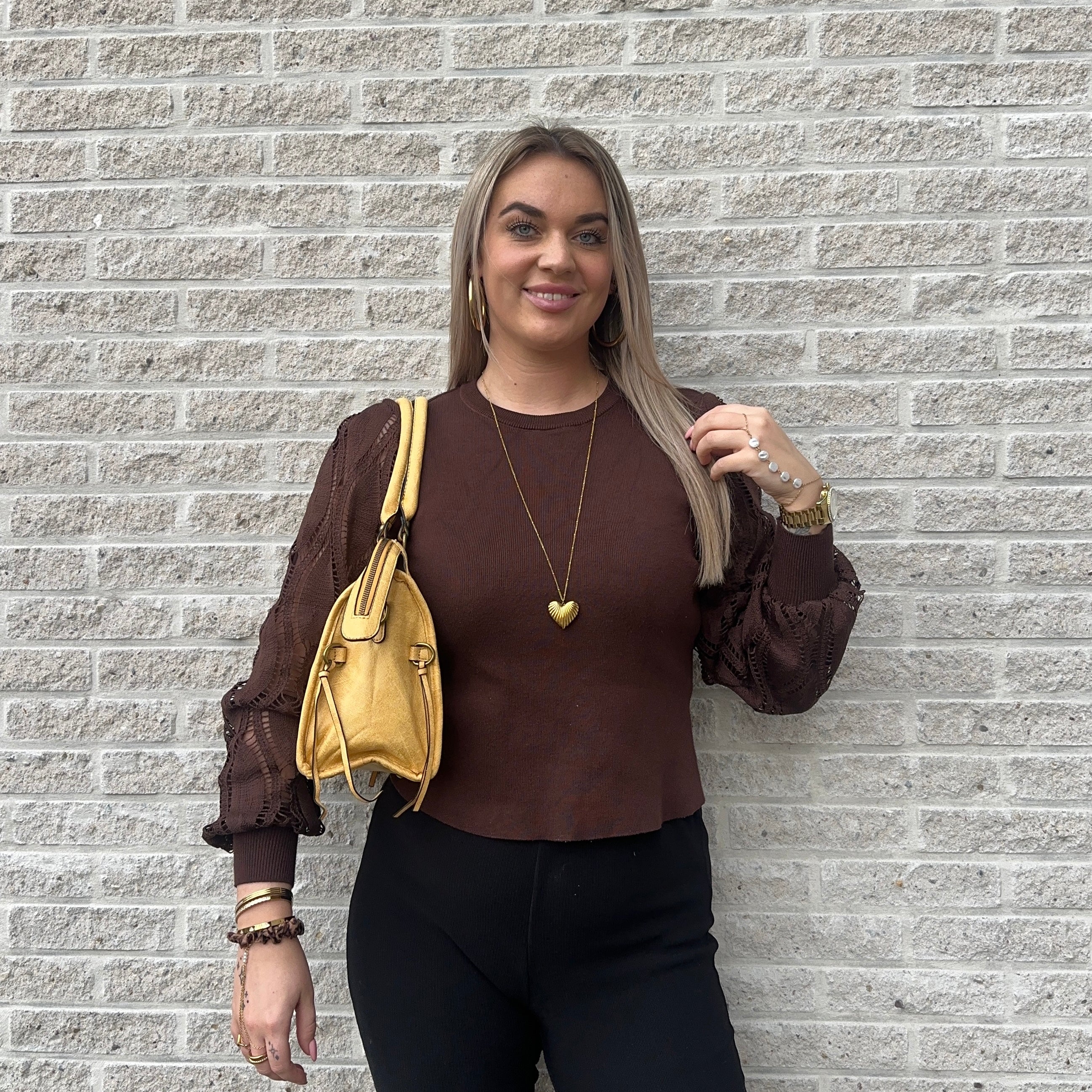 Liv Blossom Large Tas - Geel