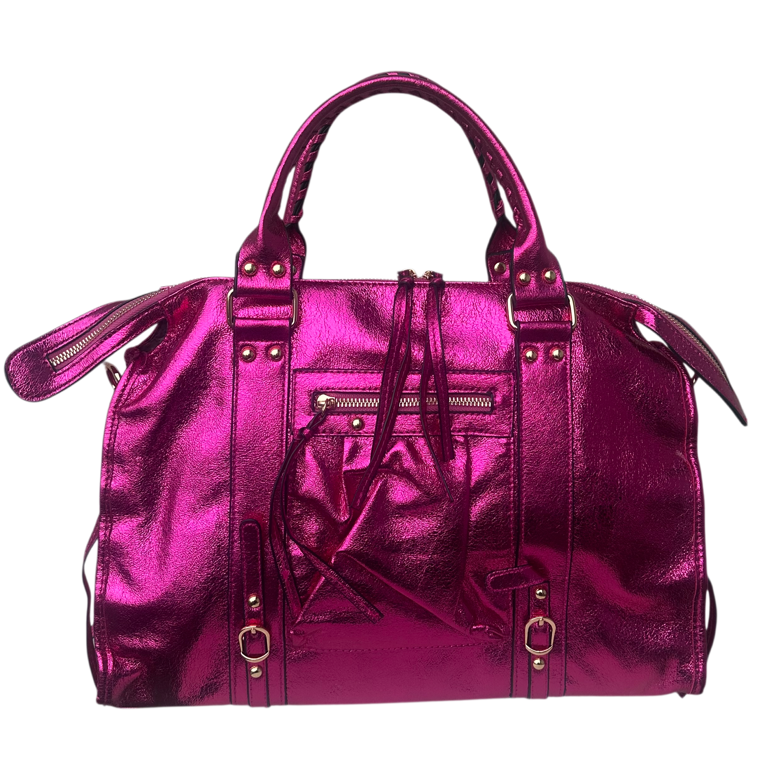 Liv Metallic XL Tas - Fuchsia Roze
