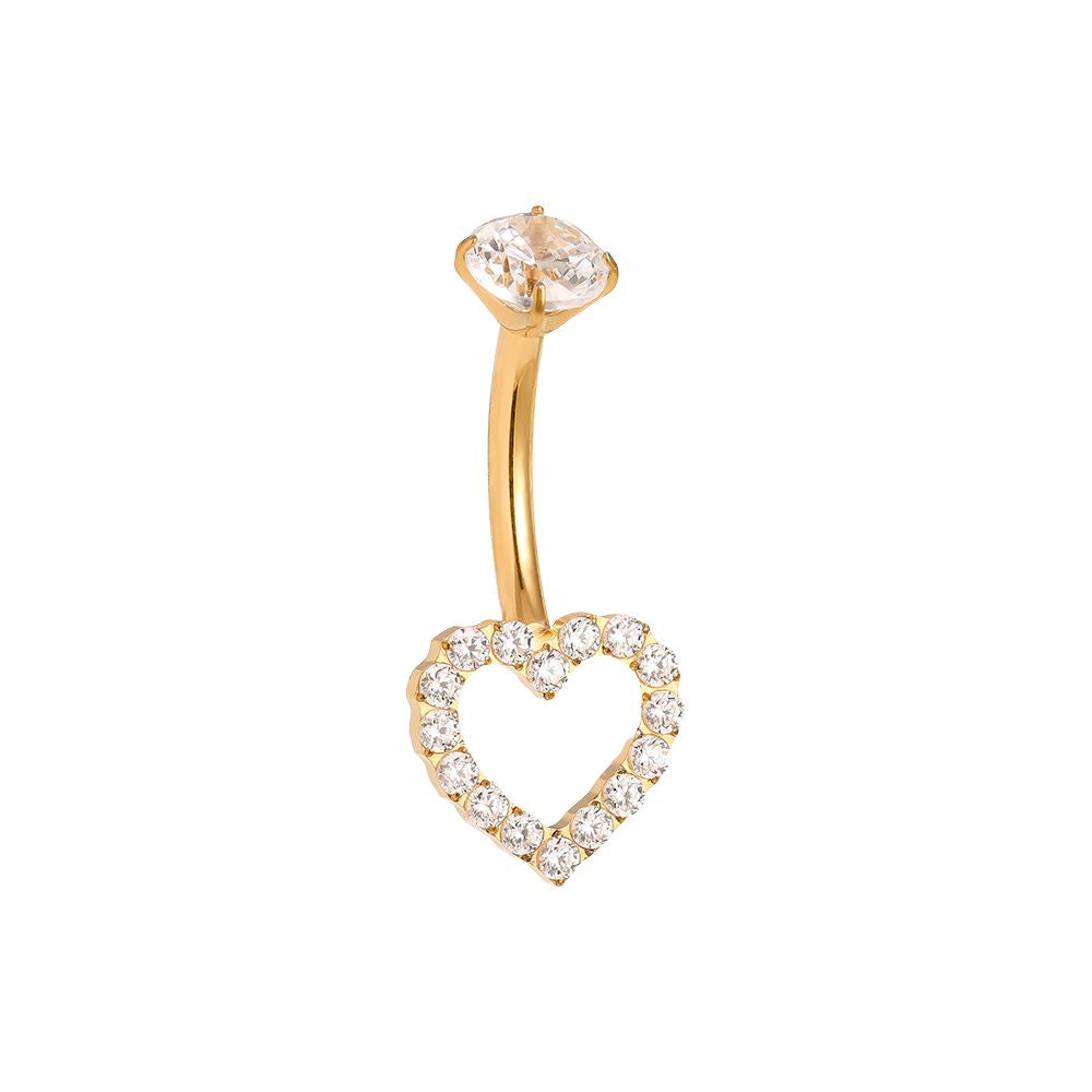 Love Navelpiercing - Gold