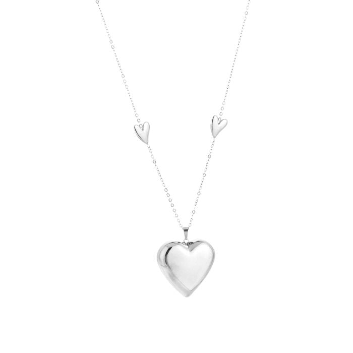 Benthe Necklace 80 cm - Silver