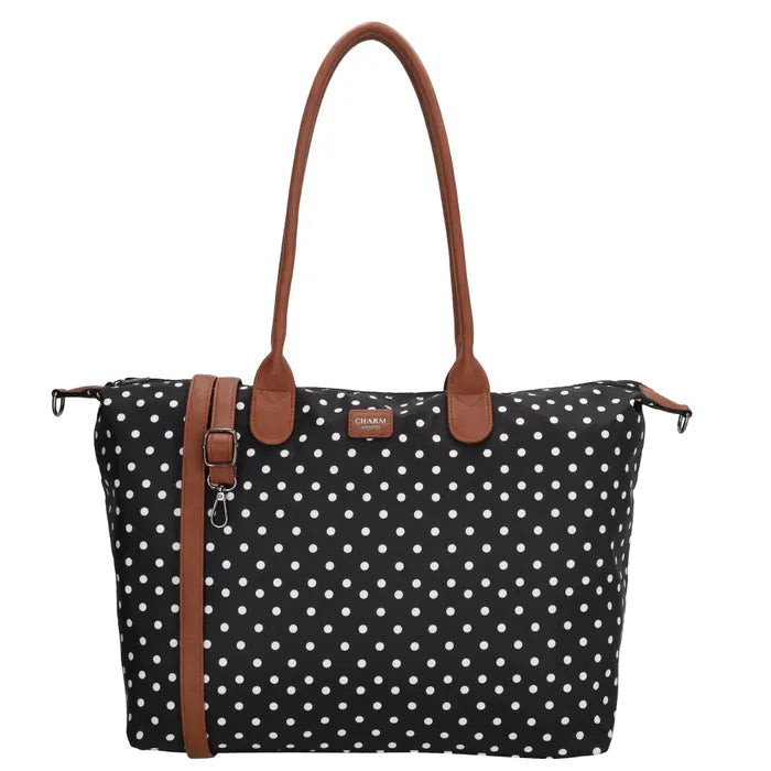 Charm London Buckingham Tas - Polka Dot Zwart