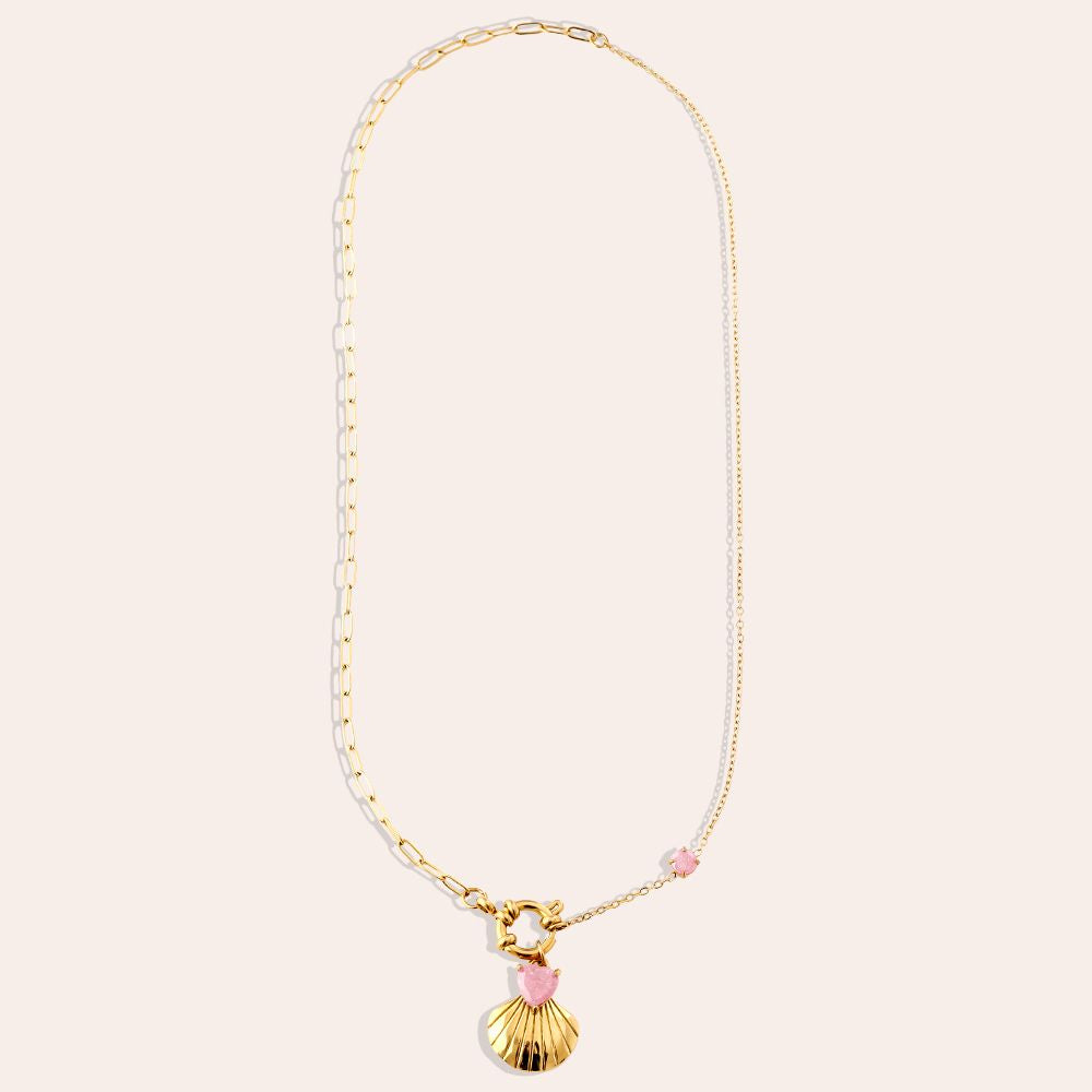 Lovely Shell Necklace 43 cm - Gold