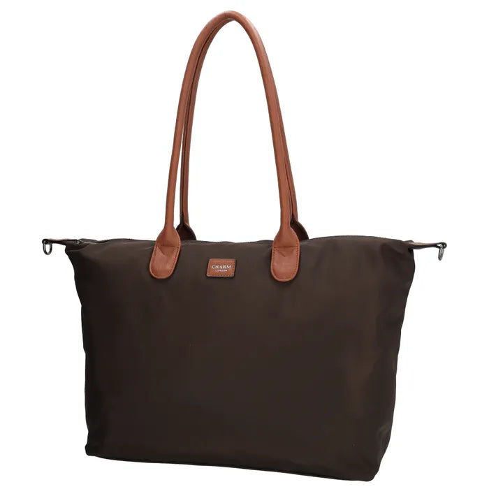 Charm London Buckingham Tas - Koffie Bruin