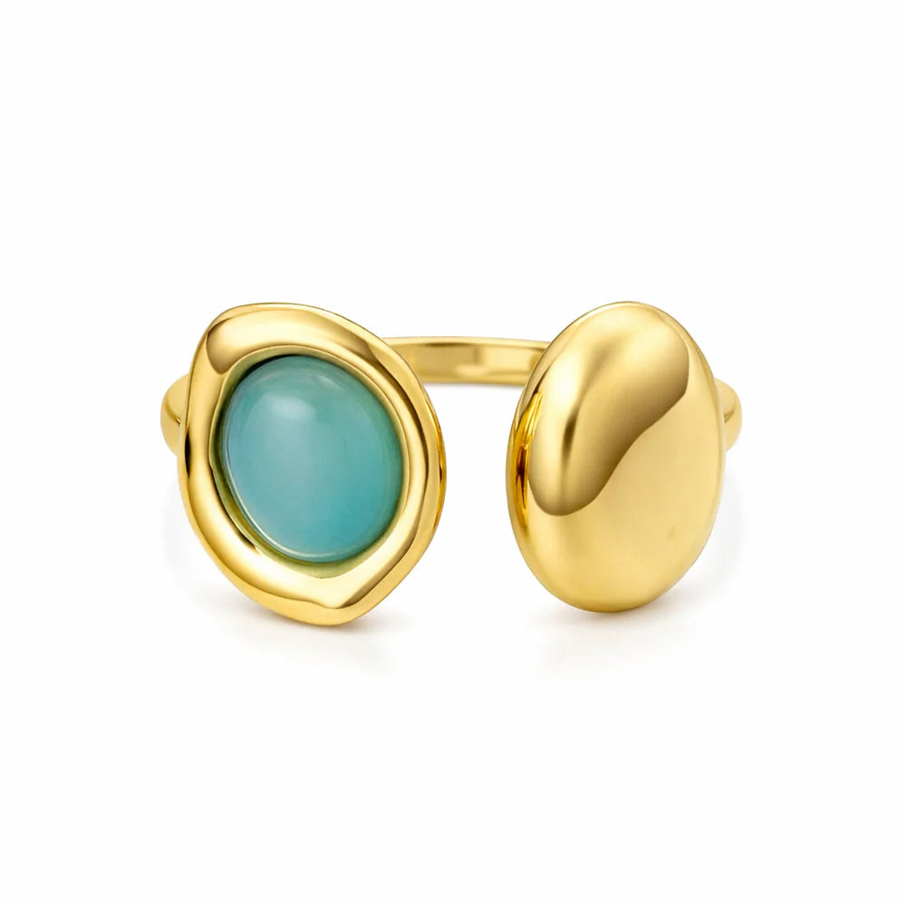 Elara Turquoise Ring - Gold