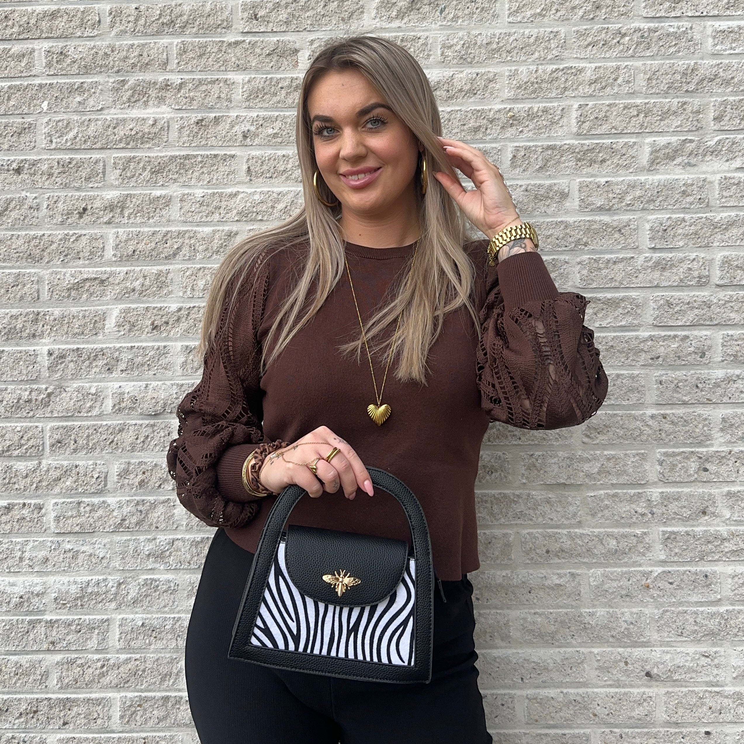 Rachel Tas - Zebra Zwart