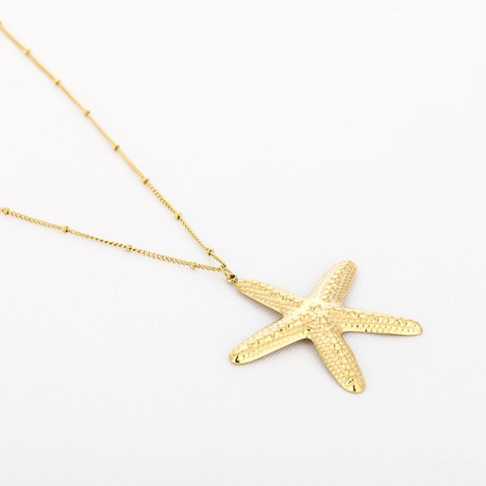 Starfish Necklace 80 cm - Gold
