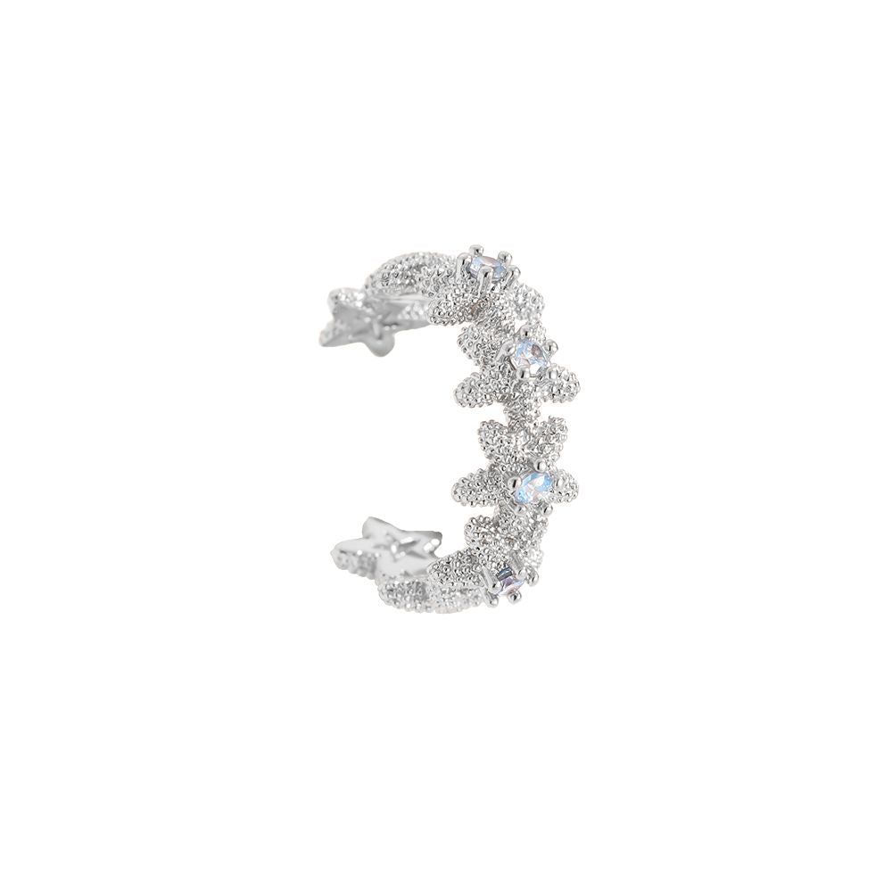 Earcuff Sea Blue - Silver