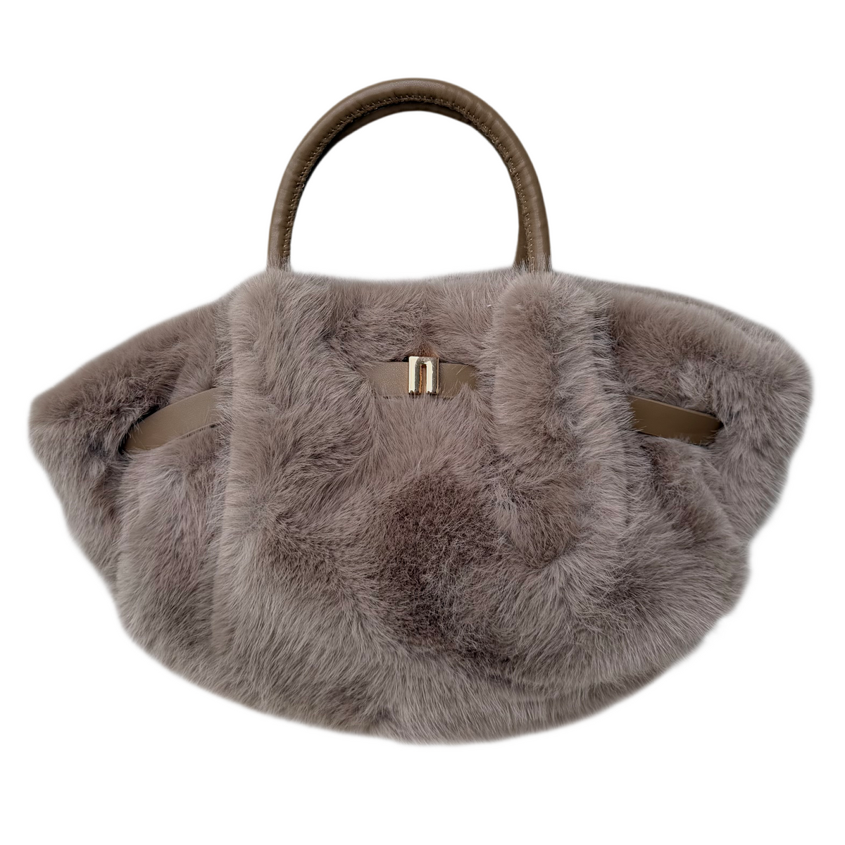Marley Fluffy Small Tas - Taupe