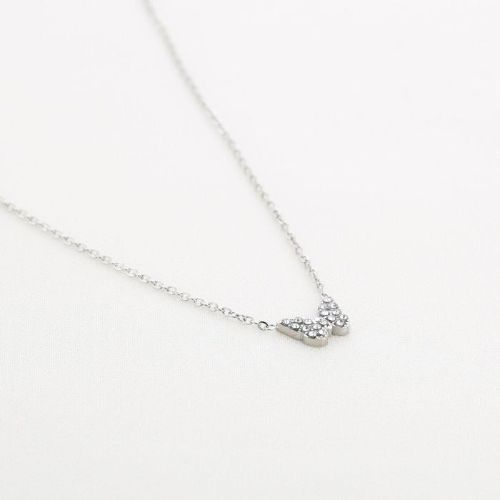 Vlinder Necklace 40 cm - Silver