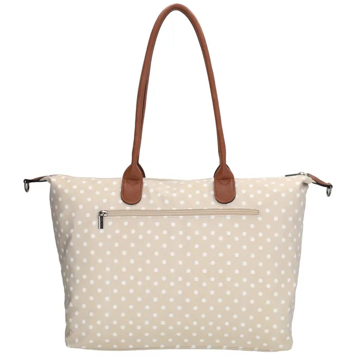 Charm London Buckingham Tas - Polka Dot Beige