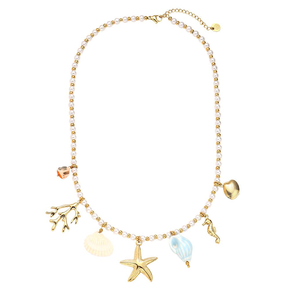 Parels Summer Necklace 40 cm - Gold