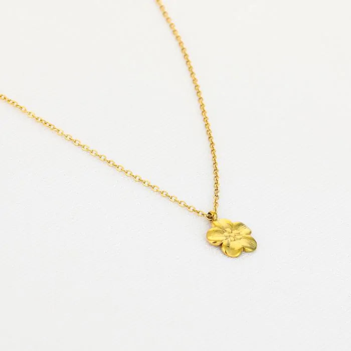 Basic Bloem Necklace 40 cm - Gold