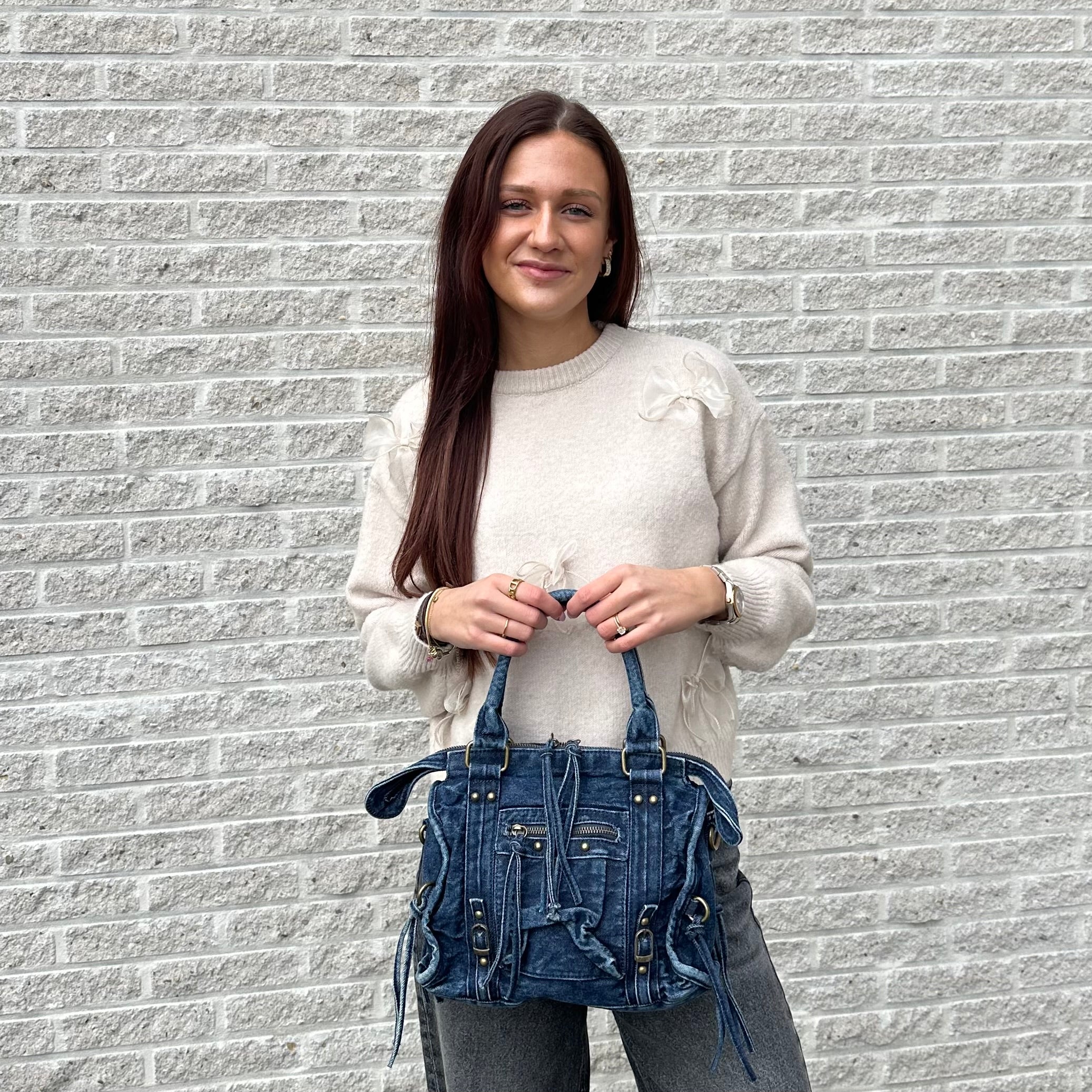 Liv Denim M/L Tas - Donker Blauw