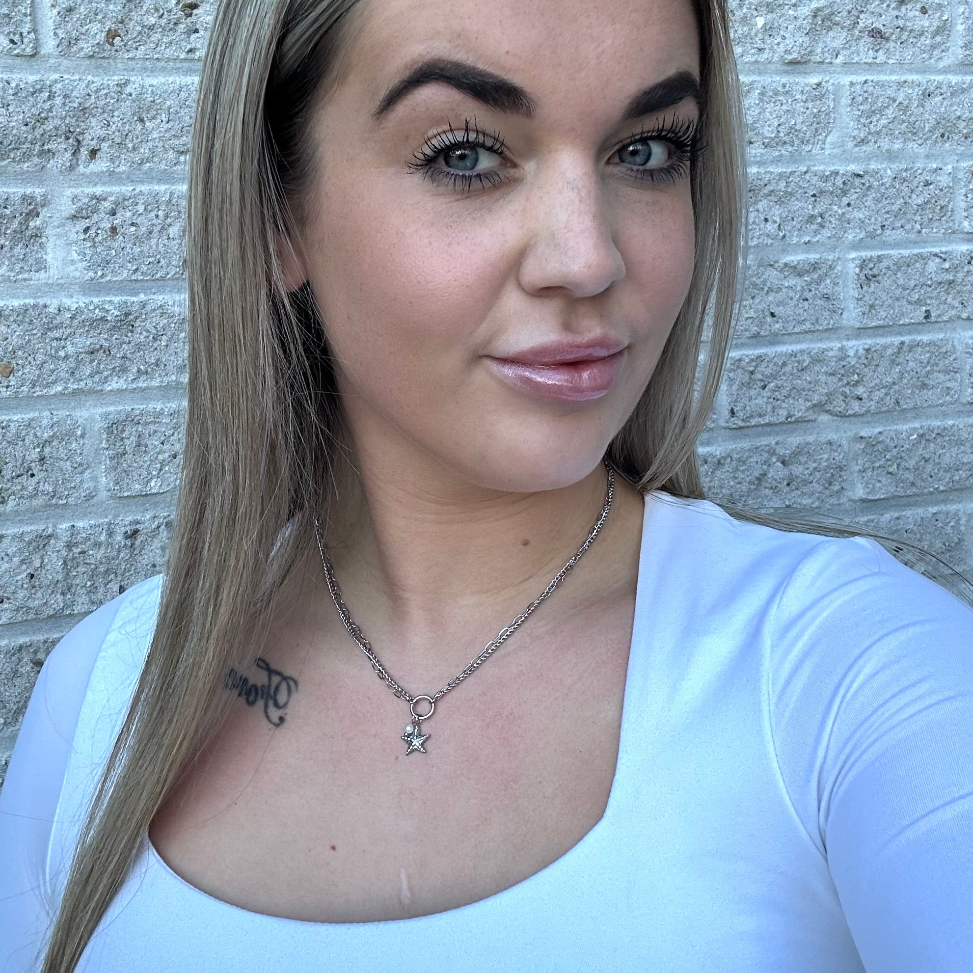 Sterre Necklace 40 cm - Silver