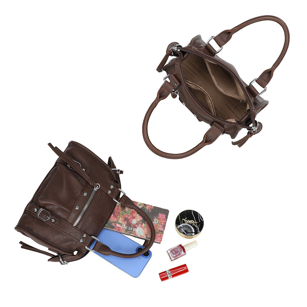 Liv Glowy Medium Tas - Koffie Bruin