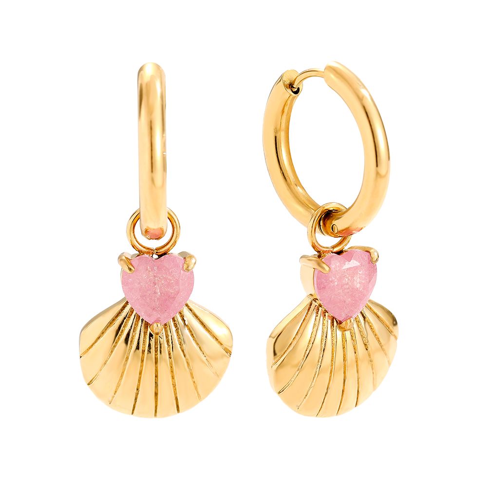 Lovely Shell Earrings - Gold