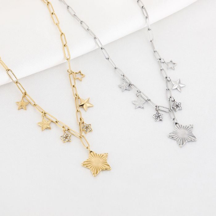 Deva Necklace 40 cm - Silver