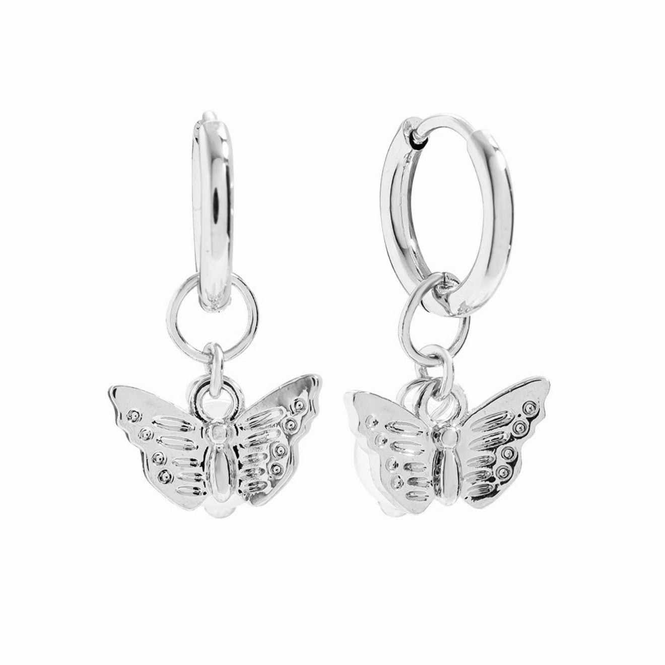 Vlinder Earrings - Silver