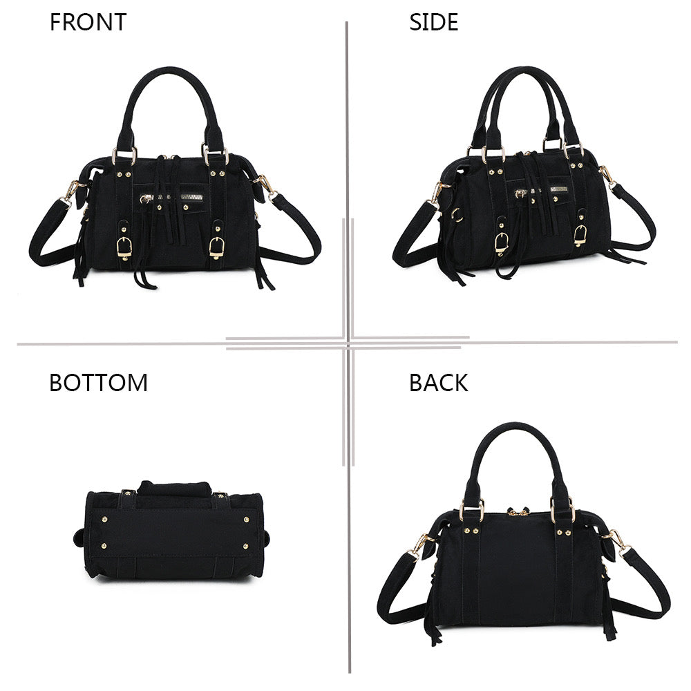 Liv Classic Suède Medium Tas - Koffie Bruin