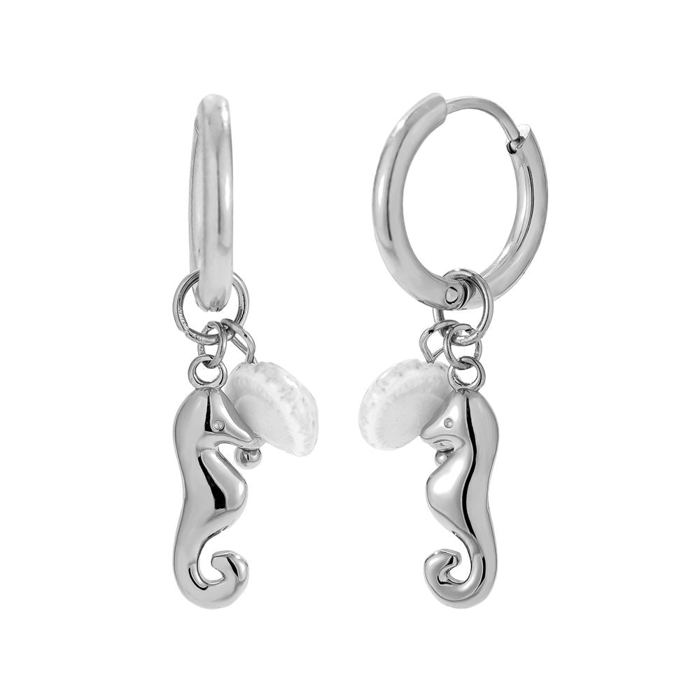 Seahorse Earrings - Silver