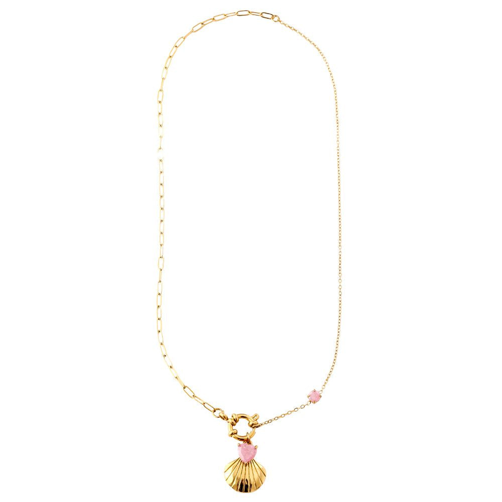 Lovely Shell Necklace 43 cm - Gold