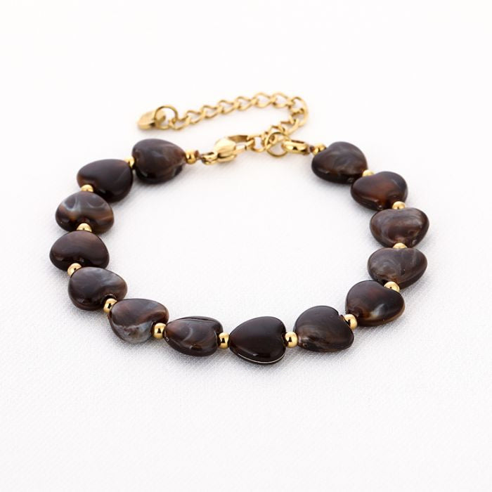 Jade Bruin Bracelet - Gold