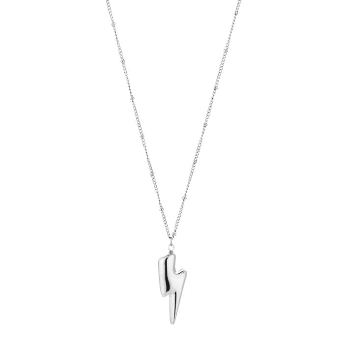 Bliksem Necklace 80 cm - Silver