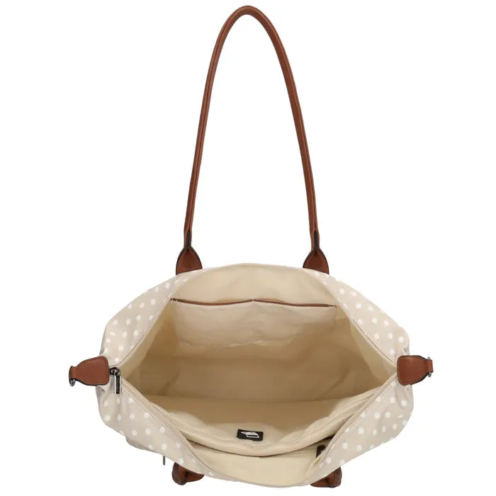 Charm London Buckingham Tas - Polka Dot Beige