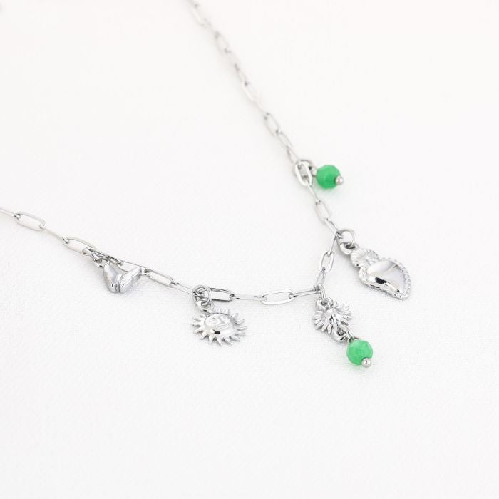 Solea Necklace 40 cm - Silver