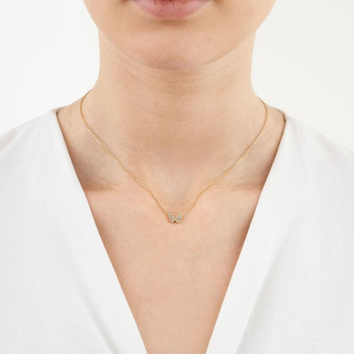Vlinder Necklace 40 cm - Gold