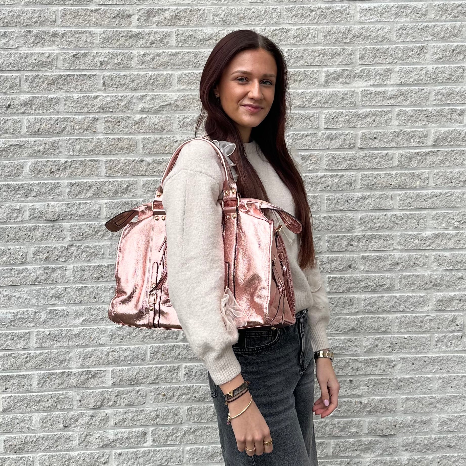 Liv Metallic XL Tas - Rosé