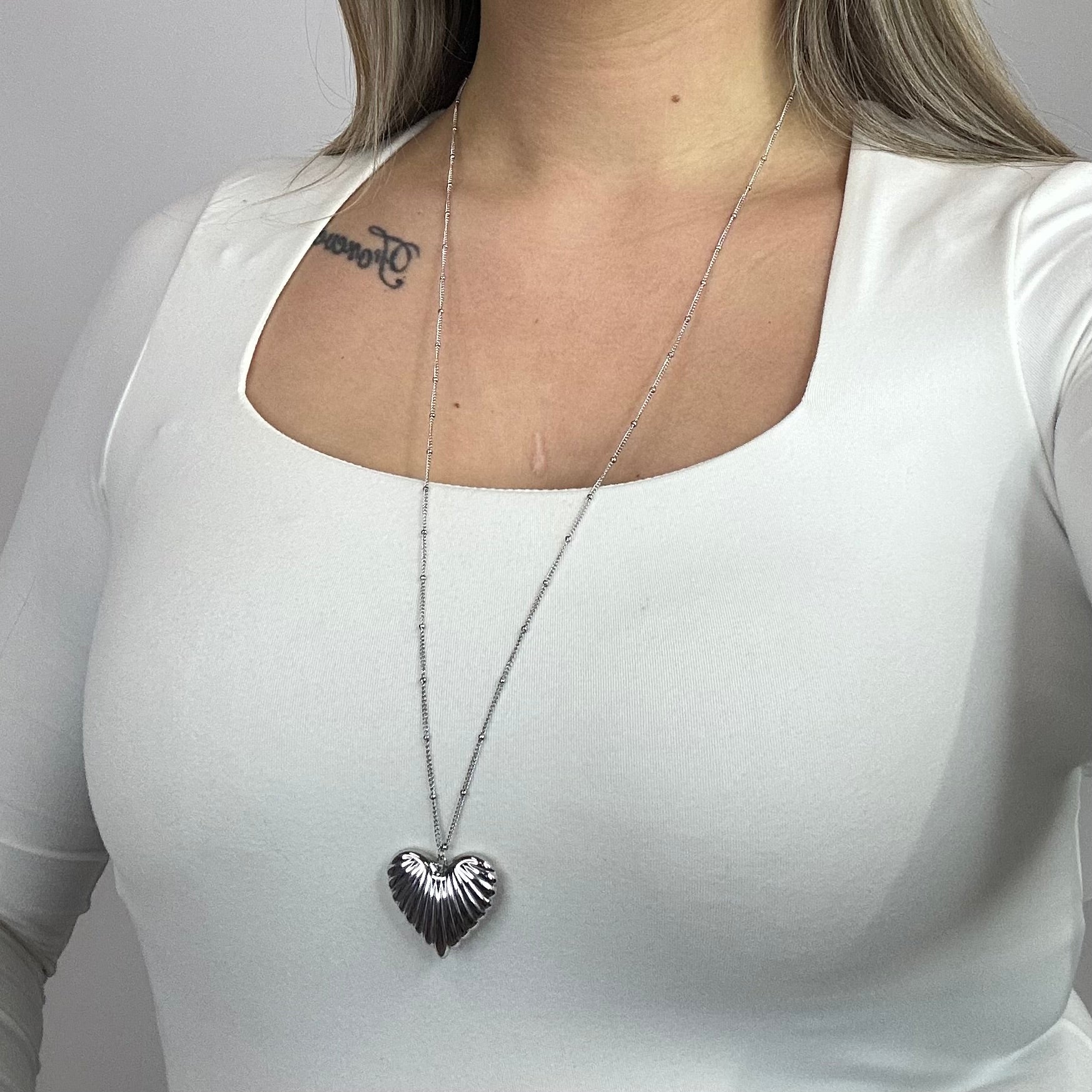 Ophelia Necklace 80 cm - Silver