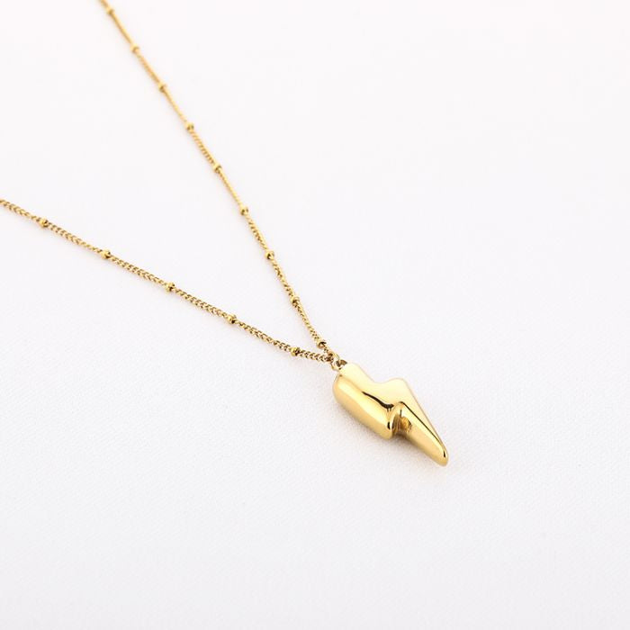 Bliksem Necklace 80 cm - Gold