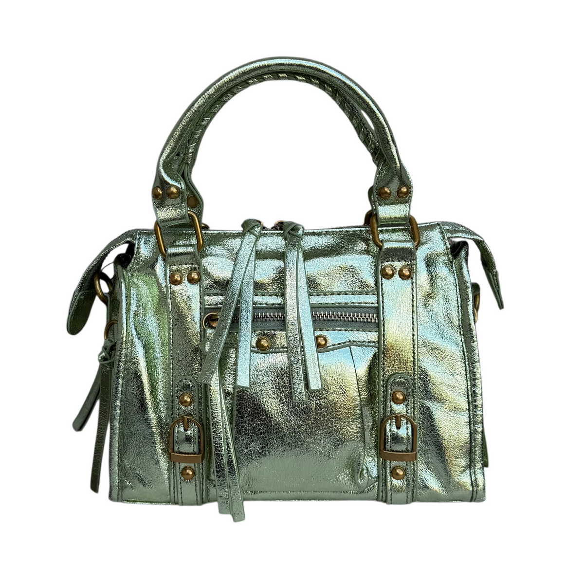 Liv Glitter Medium Tas - Appeltjes Groen