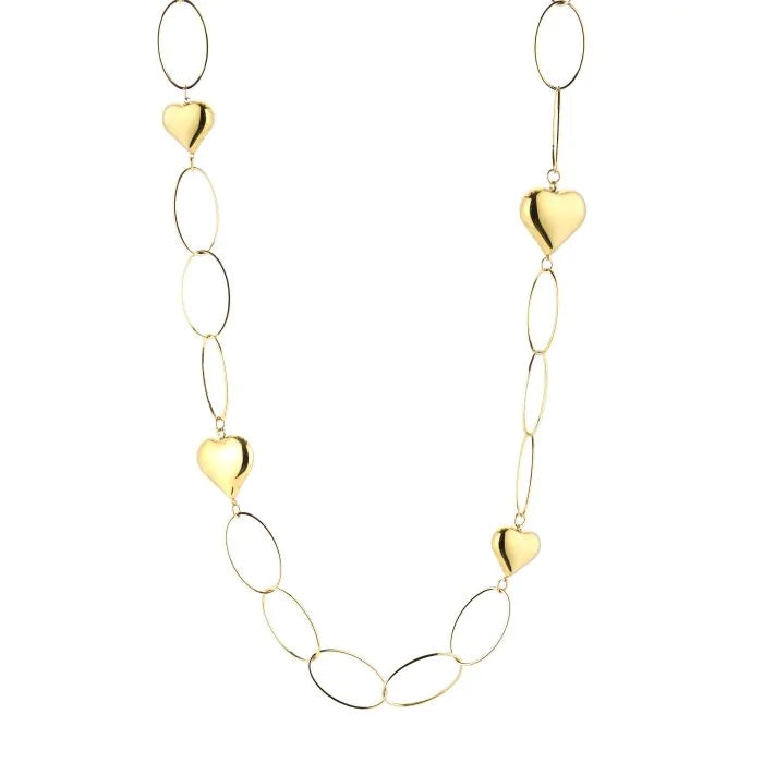 Pip Necklace 85 cm - Gold