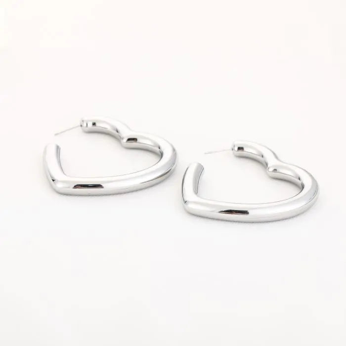 Megan Large Earrings - Silver