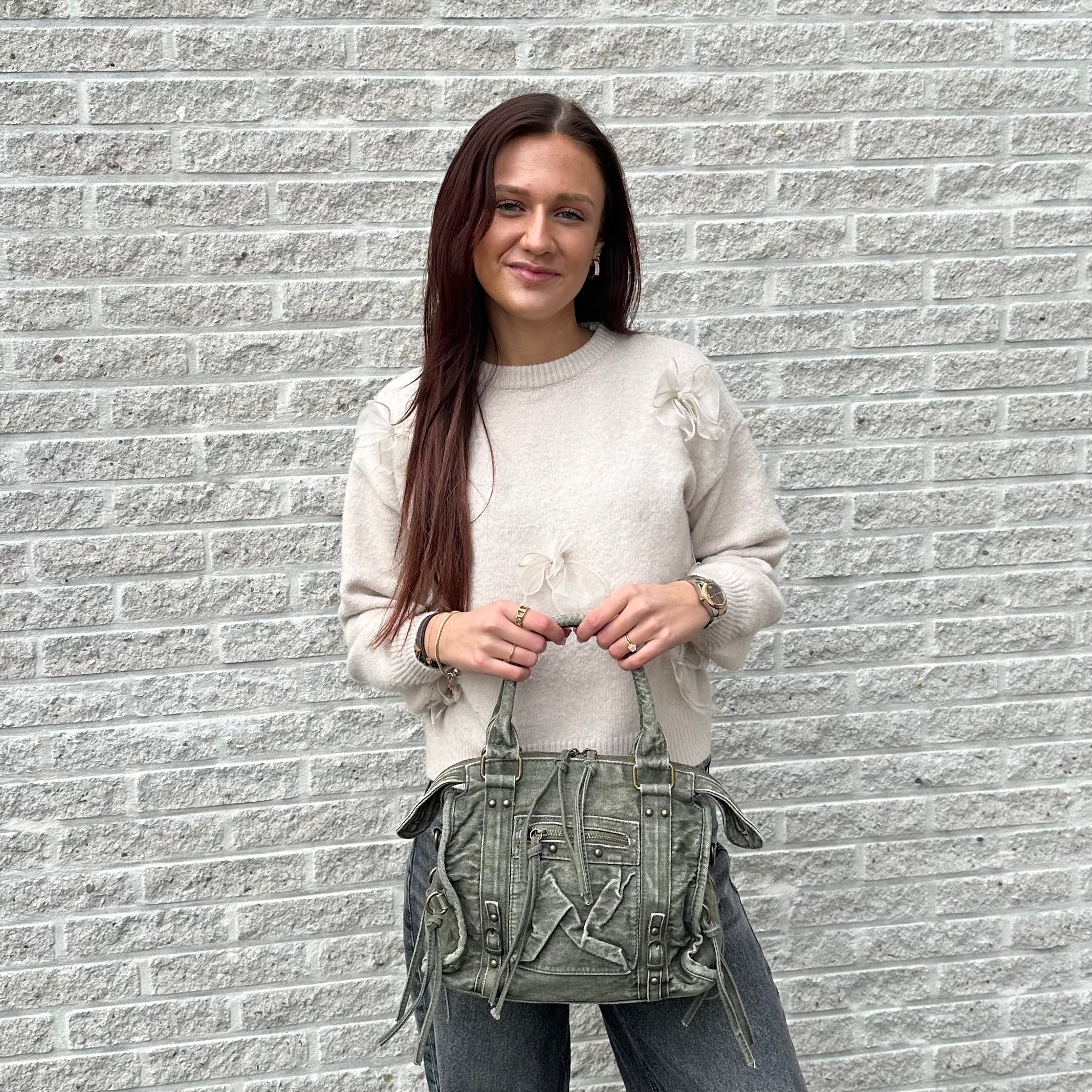 Liv Denim M/L Tas - Army Groen