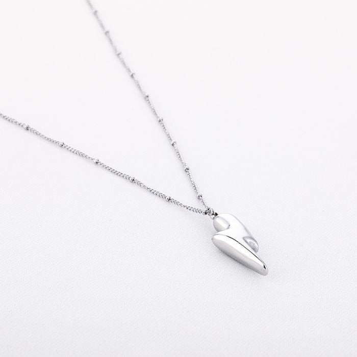 Bliksem Necklace 80 cm - Silver