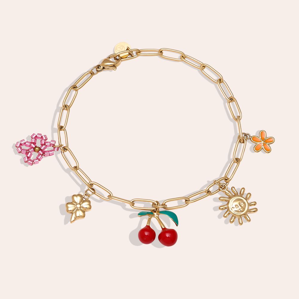 Cherry Bracelet - Gold