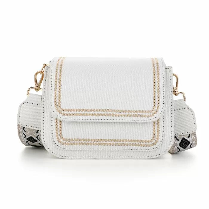 Mila Denim Tas - Wit