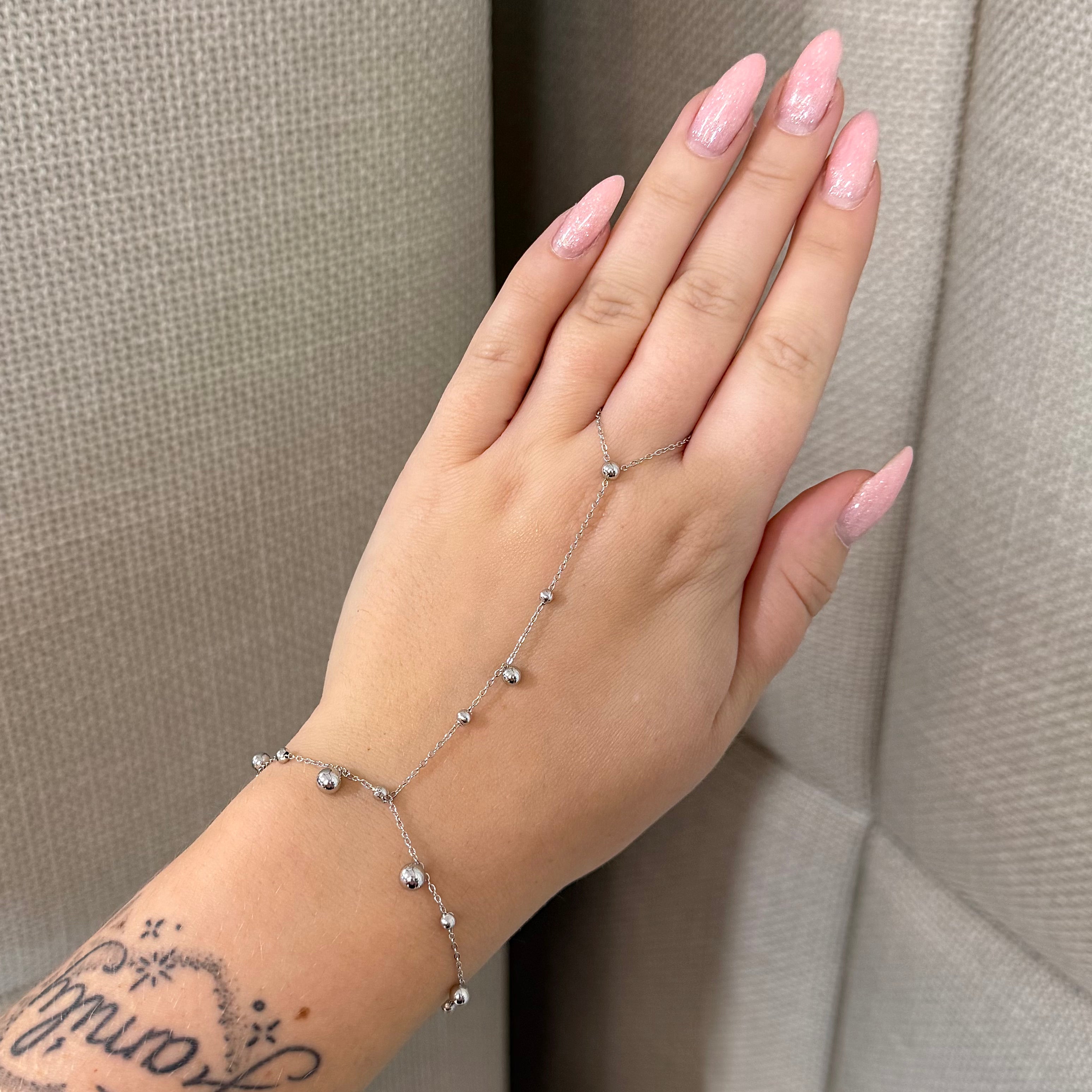 Handchain Dots - Silver