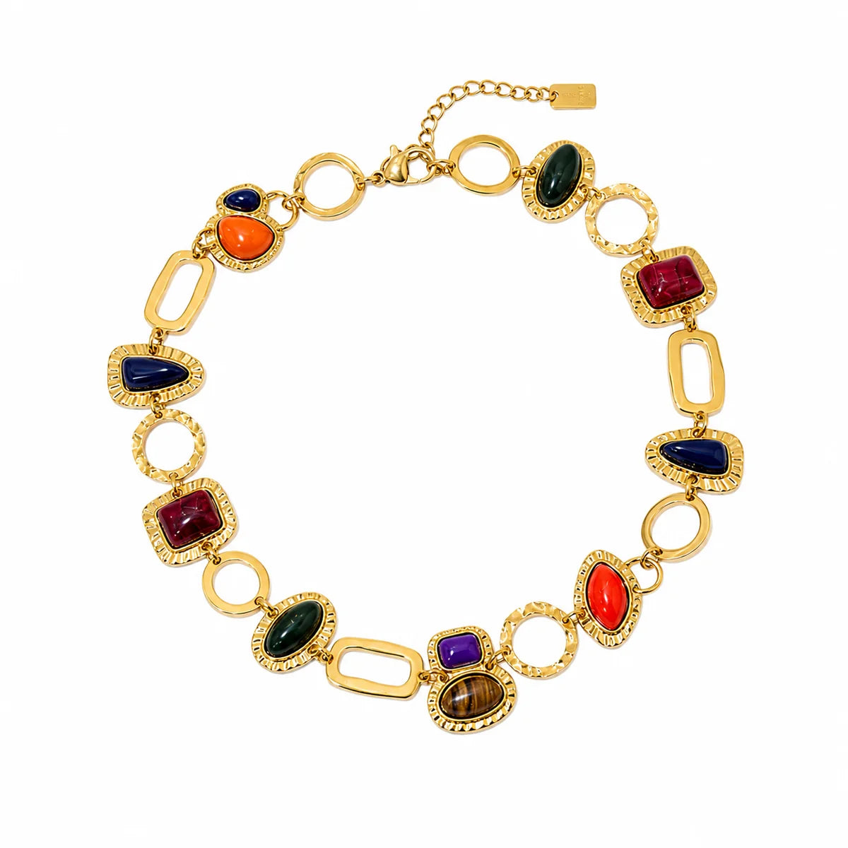 Puck Mix Necklace 42 cm - Gold