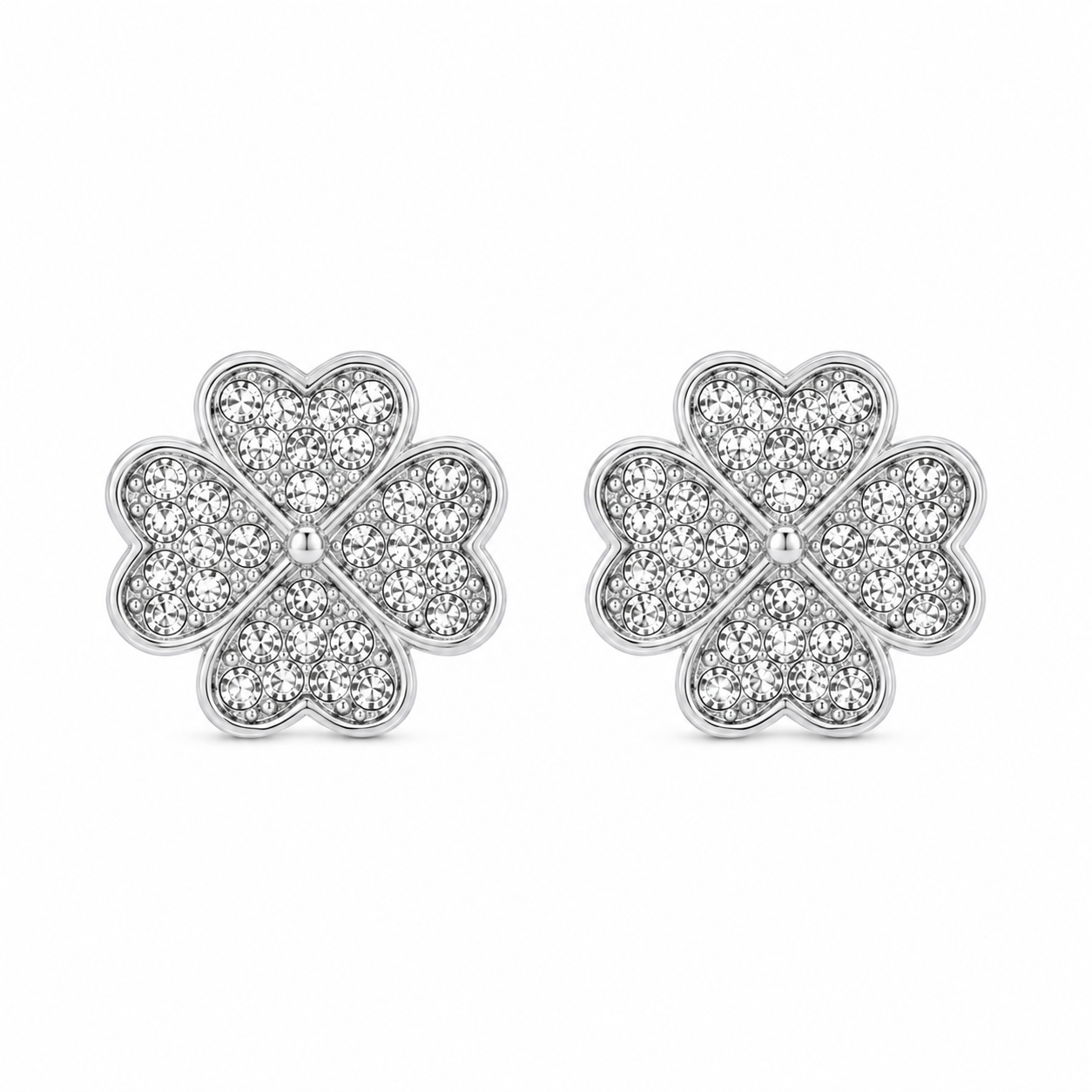 Ear Stud Anti-Stress Clover - Silver