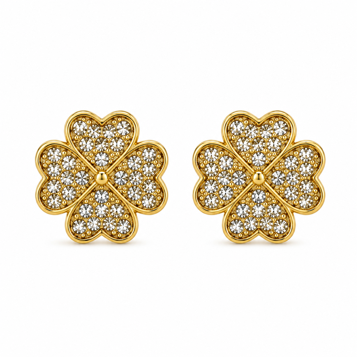 Ear Stud Anti-Stress Clover - Gold