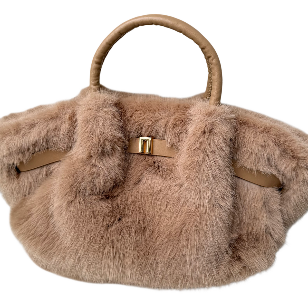 Marley Fluffy Small Tas - Camel