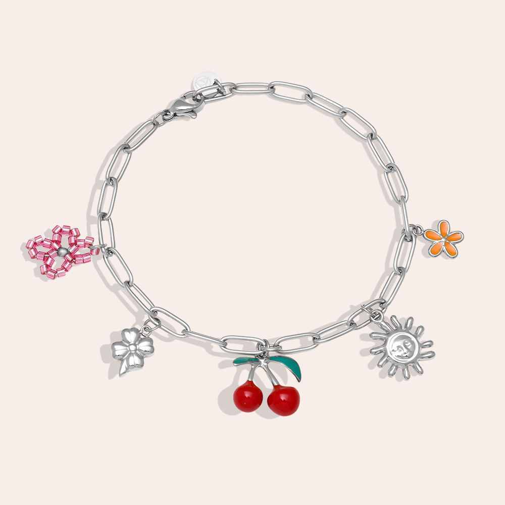 Cherry Bracelet - Silver