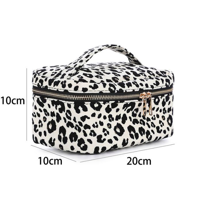 Make Up Tas - Leopard Wit